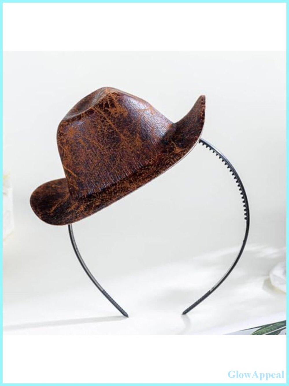 Western Cowgirl Mini Hat Headband Stretchy Hair Accessory Party Costume